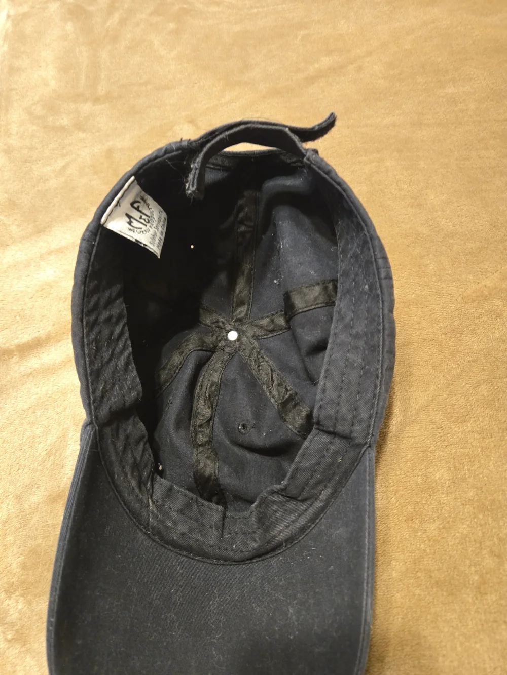 Black Studded Cross Baseball Cap
